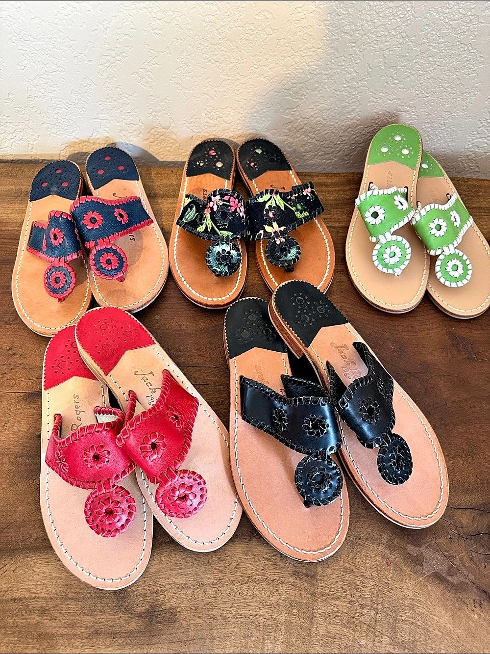 Jack Rogers Sandal Lot Multicolor 5 Pairs!